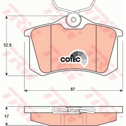 KLOCKI HAMULCOWE TRW GDB1330